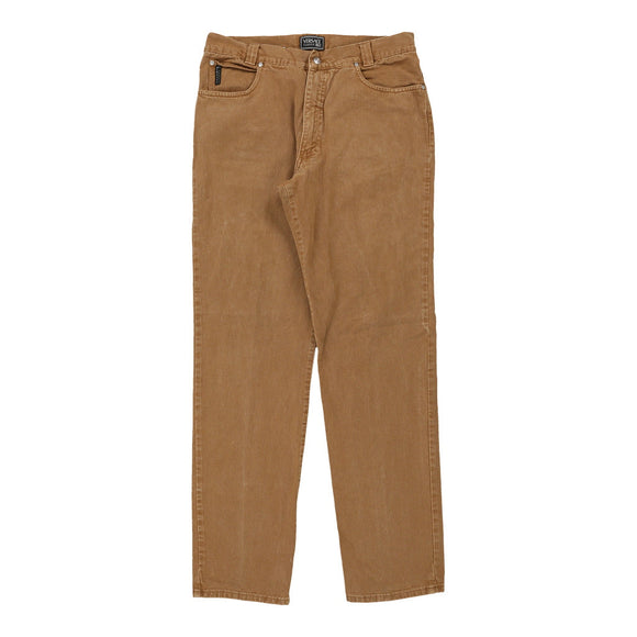 Vintage brown Versace V2 Classic Jeans - mens 34" waist