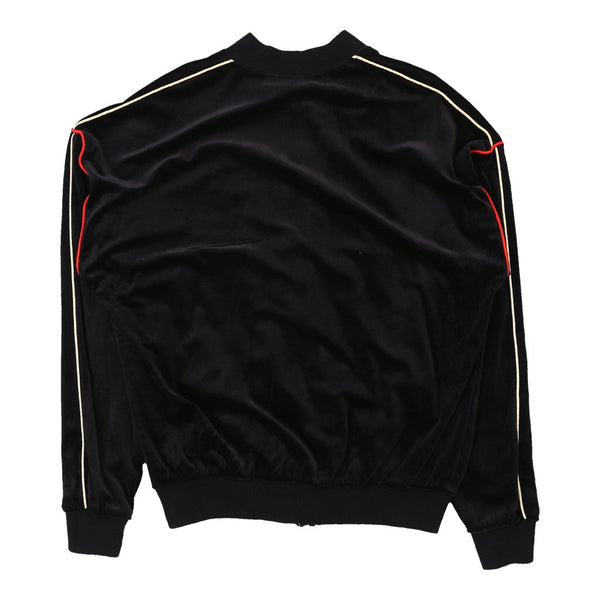 Vintage black Christian Dior Velour Track Jacket - mens medium