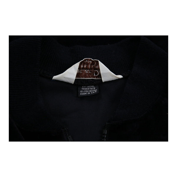Vintage black Christian Dior Velour Track Jacket - mens medium