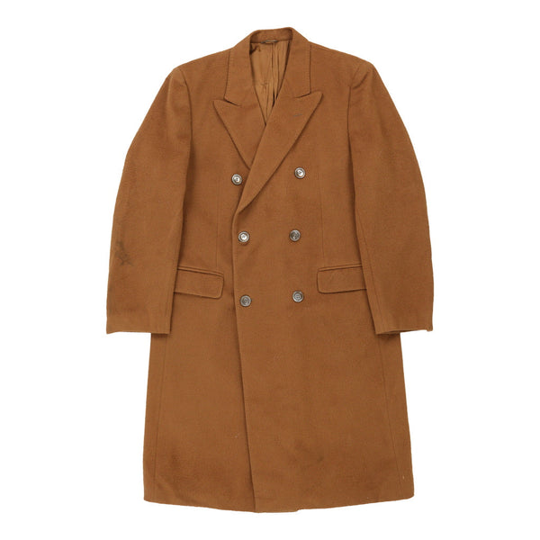 Vintage brown Pierre Balmain Overcoat - mens large