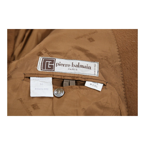 Vintage brown Pierre Balmain Overcoat - mens large