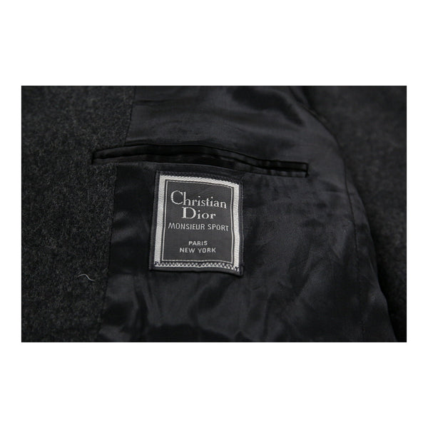 Vintage grey Christian Dior Overcoat - mens large