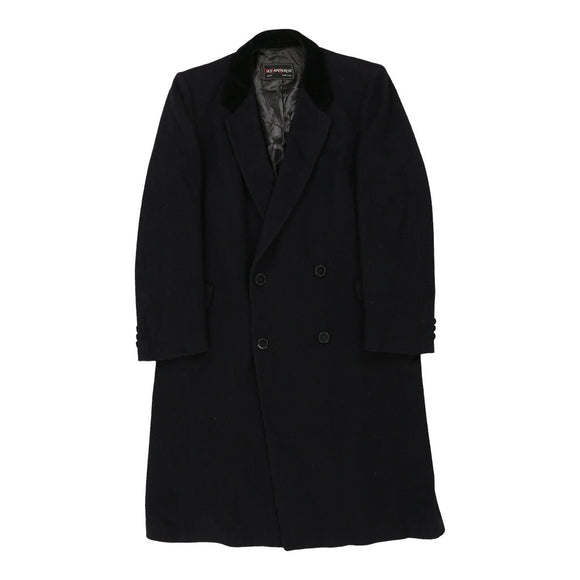 Vintage navy Yves Saint Laurent Overcoat - mens x-large
