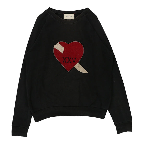 Vintage black Gucci Sweatshirt - mens small