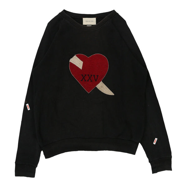 Vintage black Gucci Sweatshirt - mens small