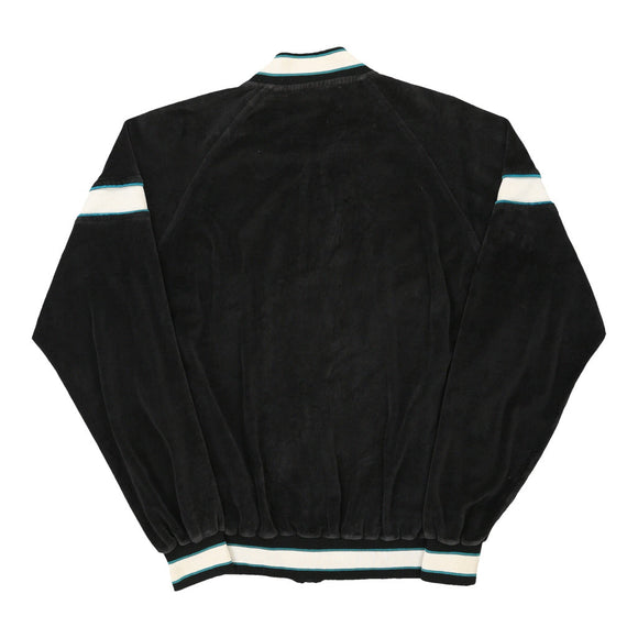 Vintage black Christian Dior Velour Track Jacket - mens large