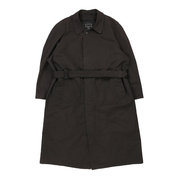 Vintage black Christian Dior Trench Coat - mens xxx-large