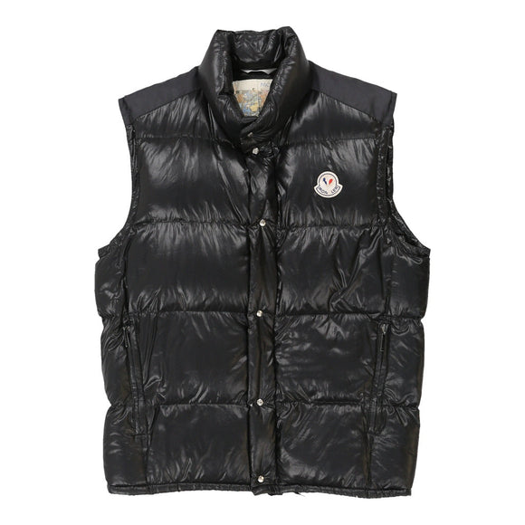 Vintage black Moncler Gilet - mens medium