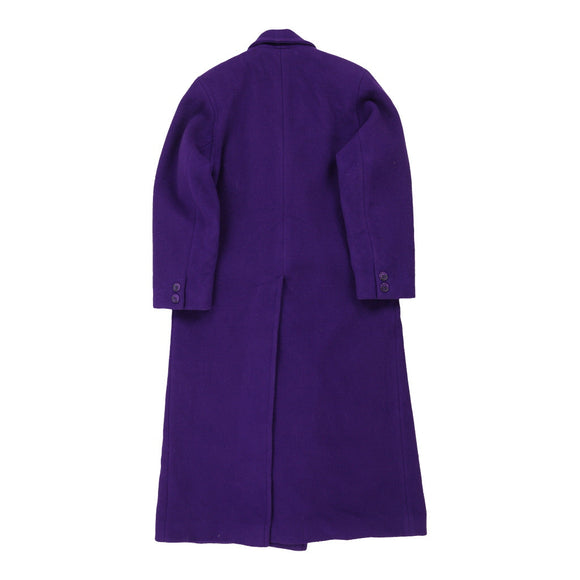 Vintage purple Christian Dior Overcoat - womens x-large