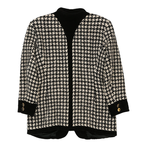 Vintageblack & white Escada Blazer - womens large