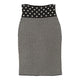 Vintageblack & white Kenzo Midi Skirt - womens 29" waist