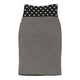Vintageblack & white Kenzo Midi Skirt - womens 29" waist