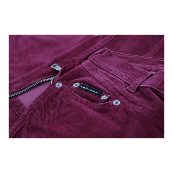 Vintagepink Dolce & Gabbana Cord Trousers - womens 28" waist