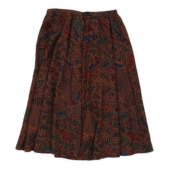 Vintagebrown Les Copains Midi Skirt - womens 32" waist