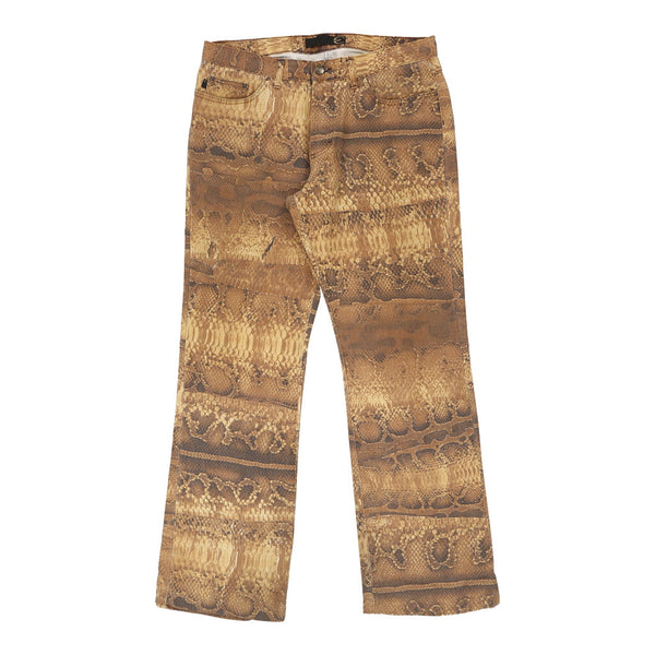 Vintagebrown Just Cavalli Trousers - womens 34" waist