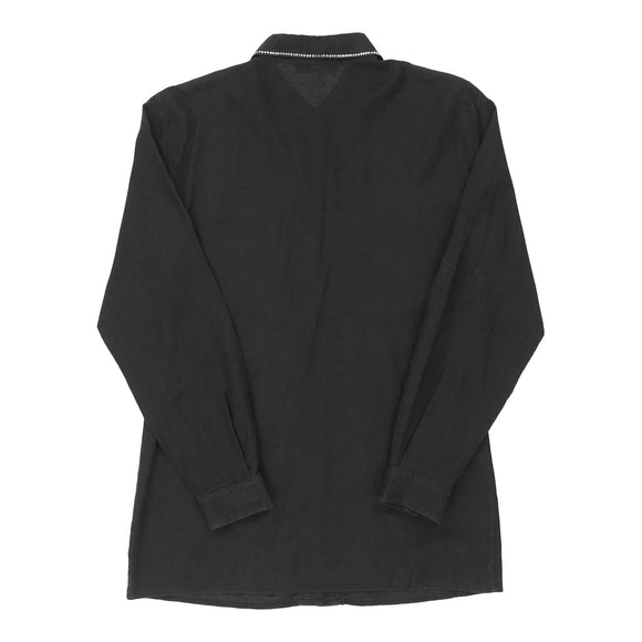 Vintageblack Roccobarocco Shirt - womens medium