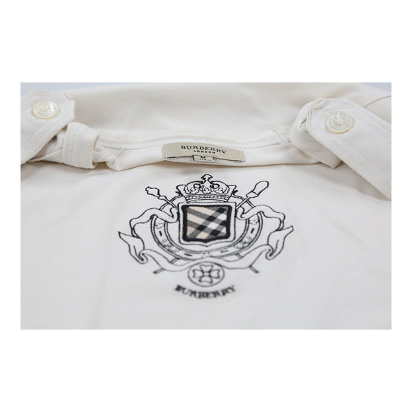 Vintagewhite Burberry London Long Sleeve Top - womens medium