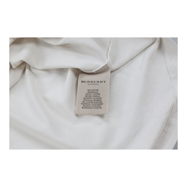 Vintagewhite Burberry London Long Sleeve Top - womens medium