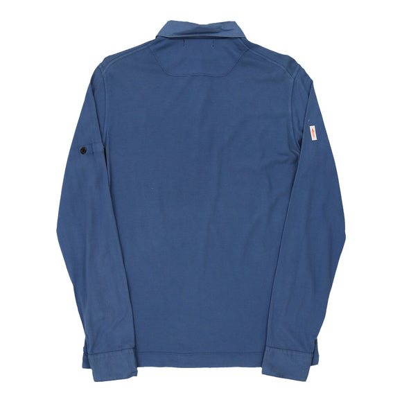 Pre-Loved blue Age 14 Spring / Summer 2012 Stone Island Long Sleeve Polo Shirt - boys medium
