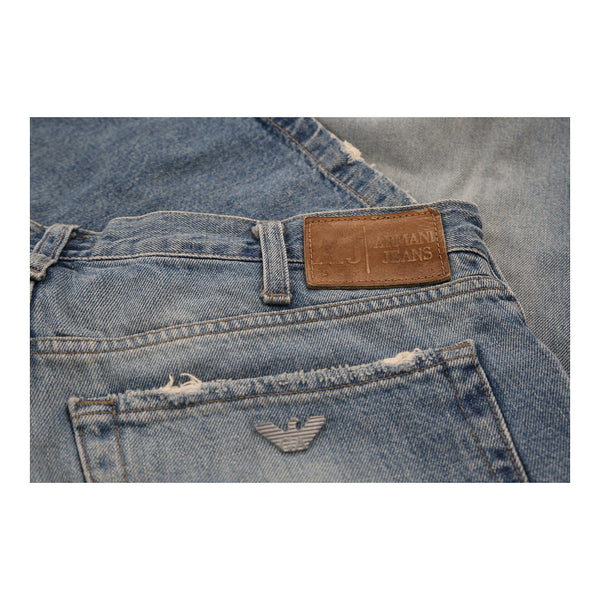 Vintageblue Armani Jeans Denim Shorts - mens 32" waist