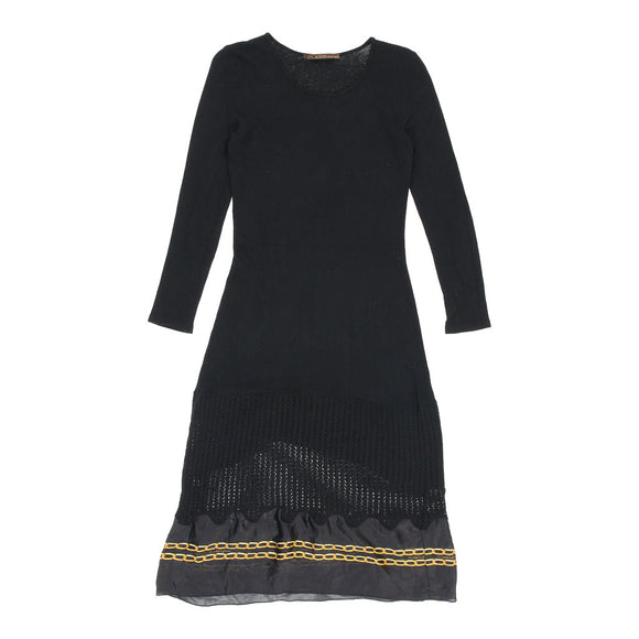 Vintage Cavalli Class Jumper Dress - Small Black Cotton jumper dress Cavalli Class   