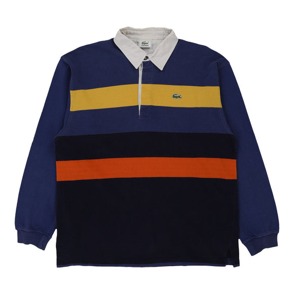 Vintage block colour Lacoste Rugby Shirt - mens large