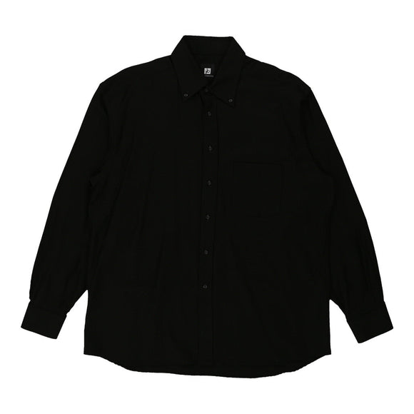 Vintage black Roccobarocco Shirt - mens x-large