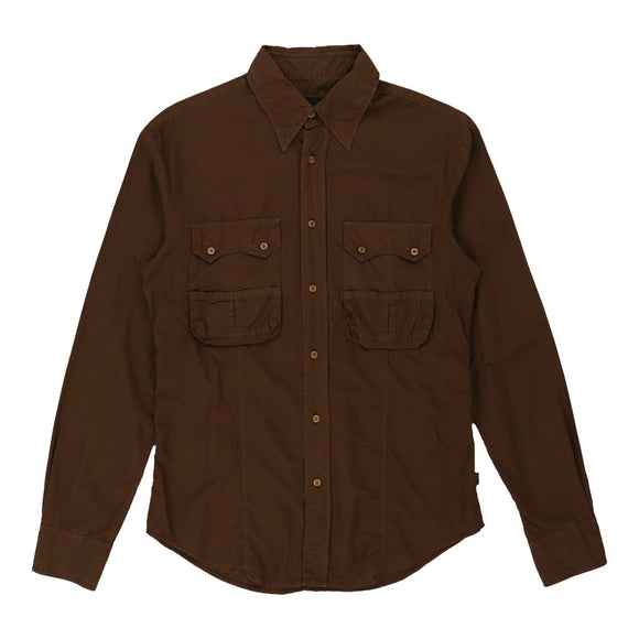 Vintage brown Just Cavalli Shirt - mens small