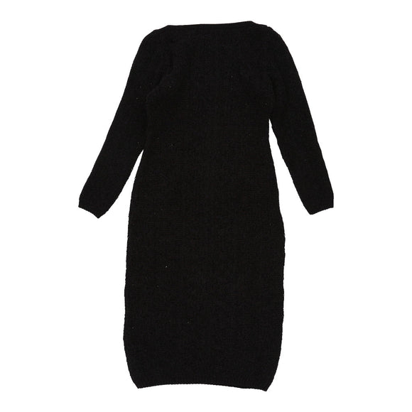 Vintage Versace Jumper Dress - Medium Black Wool jumper dress Versace   