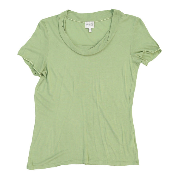 Vintage green Collezioni Armani T-Shirt - womens medium