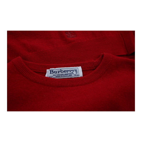 Vintage red Burberry Jumper - womens medium