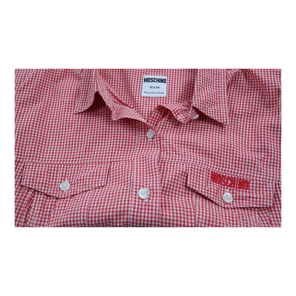 Vintage red Moschino Short Sleeve Shirt - womens medium