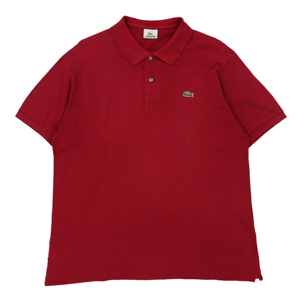 Vintage red Lacoste Polo Shirt - mens x-large