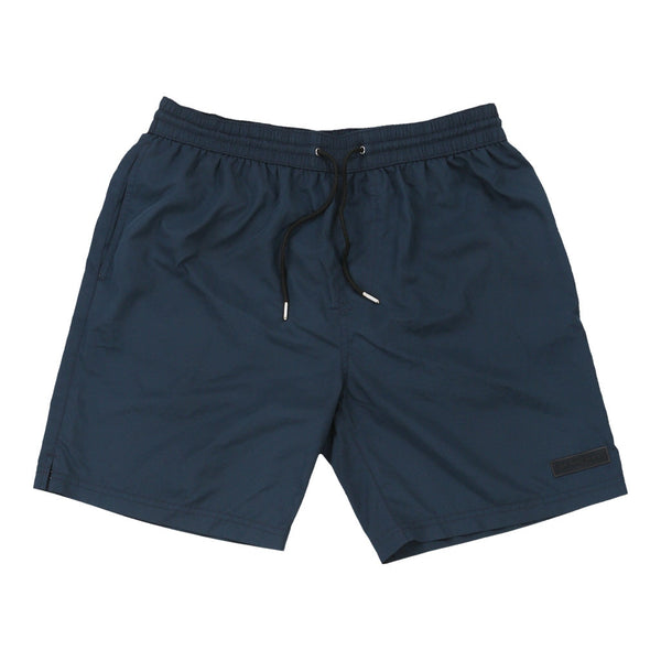 Vintage navy Burberry Swim Shorts - mens medium