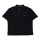 Vintage black Burberry London Polo Shirt - mens xx-large