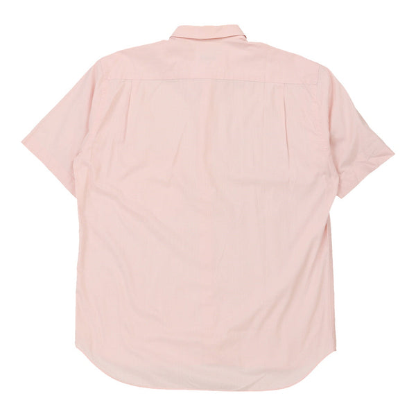 Vintage pink Yves Saint Laurent Short Sleeve Shirt - mens xx-large