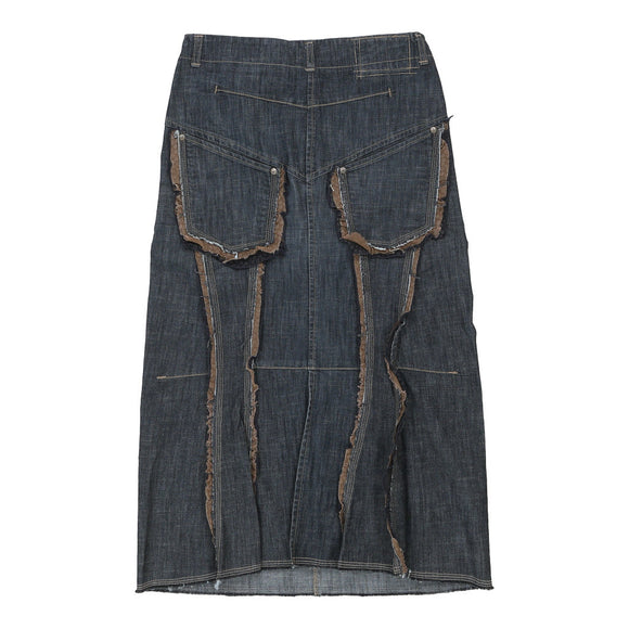 Vintageblue Marithé Et François Girbaud Denim Skirt - womens 30" waist