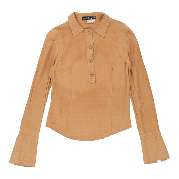 Vintageorange Salvatore Ferragamo Shirt - womens small