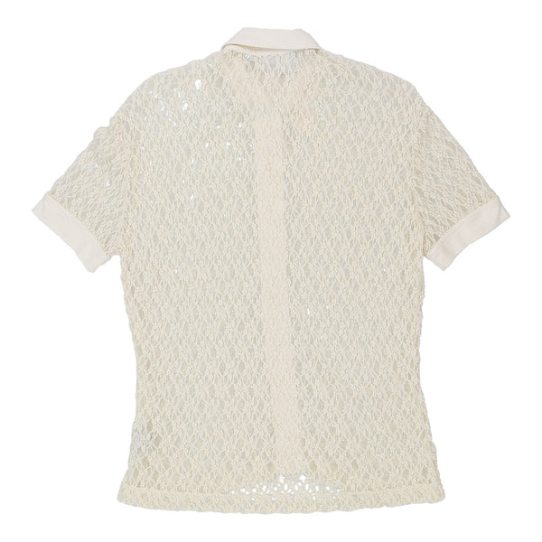 Vintagewhite Dolce & Gabbana Jeans Short Sleeve Shirt - womens medium