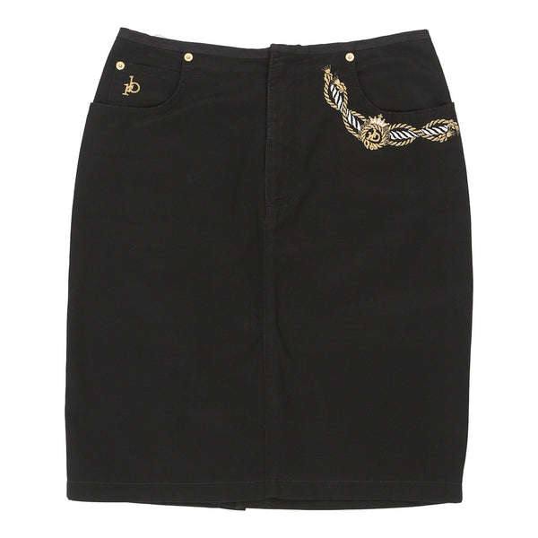 Vintageblack Roccobarocco Skirt - womens 28" waist
