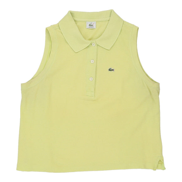 Vintageyellow Lacoste Polo Top - womens large