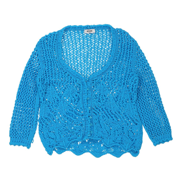 Vintageblue Moschino Jeans Crochet Top - womens medium