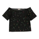 Vintageblack Roccobarocco Mesh Top - womens x-large
