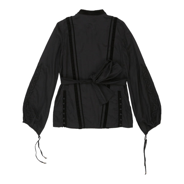Vintageblack Class Roberto Cavalli Long Sleeve Top - womens small