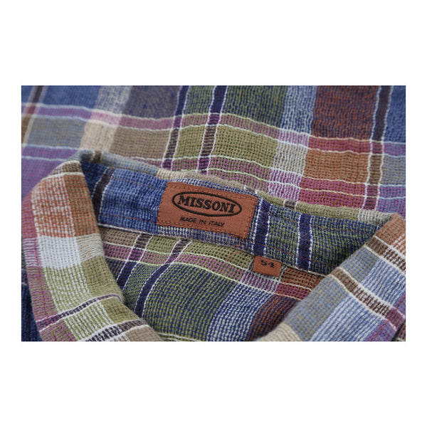 Vintagemulticoloured Missoni Short Sleeve Shirt - mens large