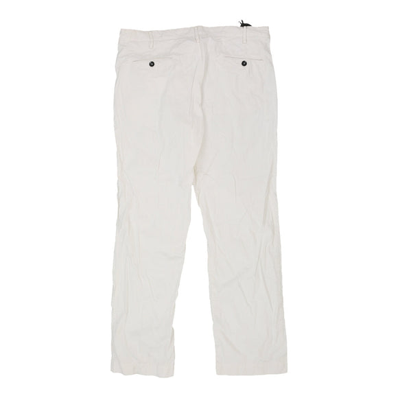 Vintage Stone Island Trousers - 42W UK 22 White Cotton trousers Stone Island   