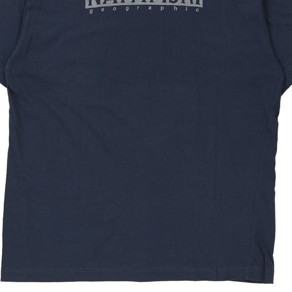 Vintage navy Napapijri T-Shirt - mens x-large