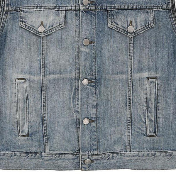 Vintage blue Armani Jeans Denim Gilet - mens large