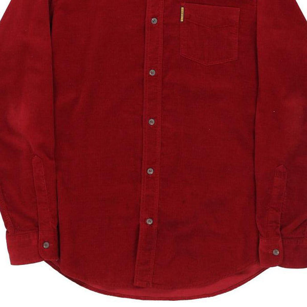 Vintage red Armani Jeans Cord Shirt - mens large