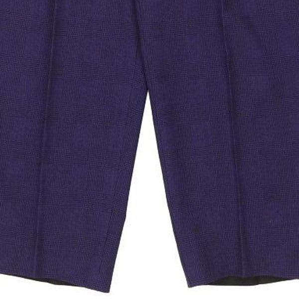 Vintage blue Versace V2 Classic Trousers - mens 35" waist